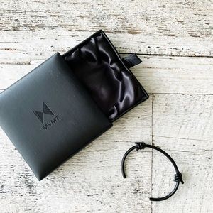 MVMT Double Barbed Matte Black Bracelet